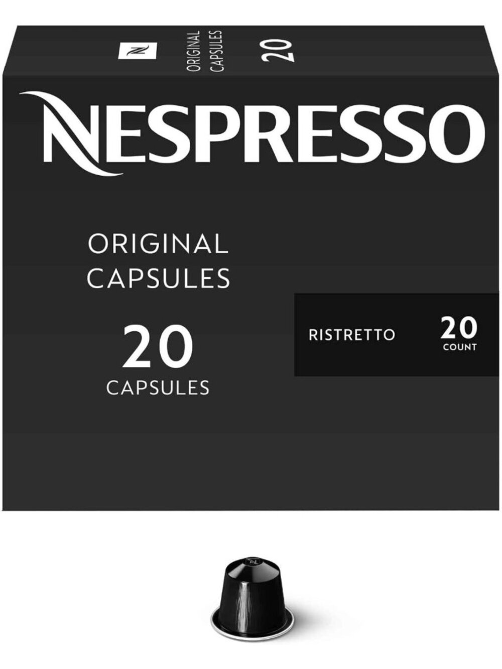 Dark Roast Espresso Coffee Pods - Ristretto Italiano, 20 Count, Original